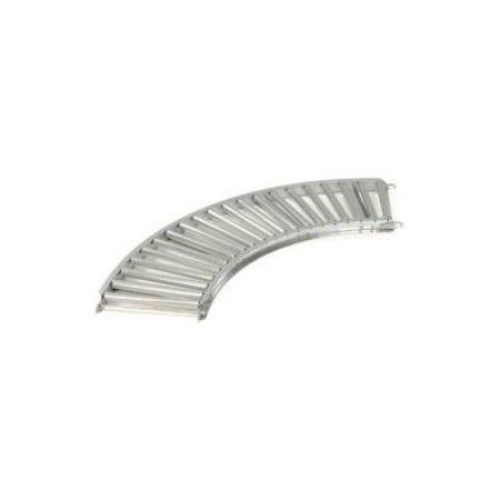 OMNI METALCRAFT Omni Metalcraft 1.9" Dia. Steel Roller Conveyor Curved Section GPHC1.9X16-24-3-90